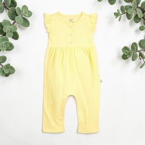 ✨ Carter's Baby Yellow Flutter Sleeves Jumpsuit - 24M